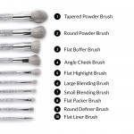 BH Cosmetics Remix Dance Brush Beat 10pc Face & Eye Brush Set w/ Bag